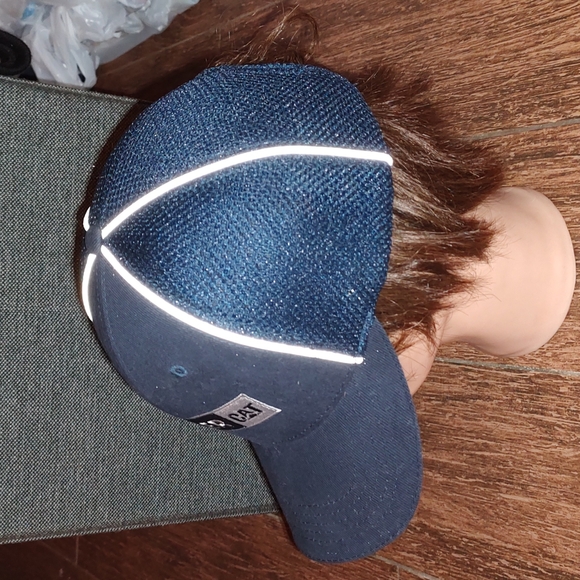 Ziegler CAT Embroidered Logo Navy Blue Adjustable Cap Hat - Picture 4 of 8